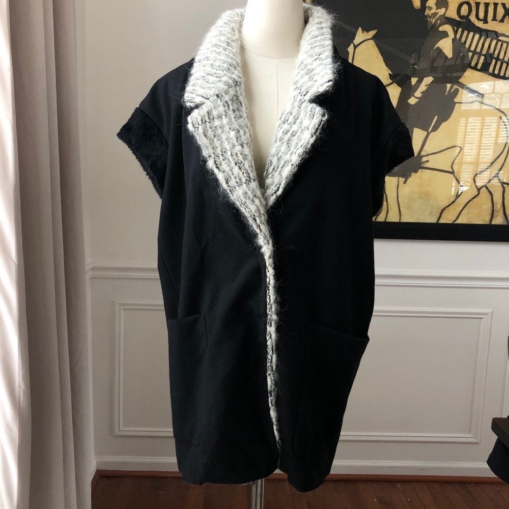 Jason Wu 2010 Layered Lapel Cocoon Coat Cap Sleeve